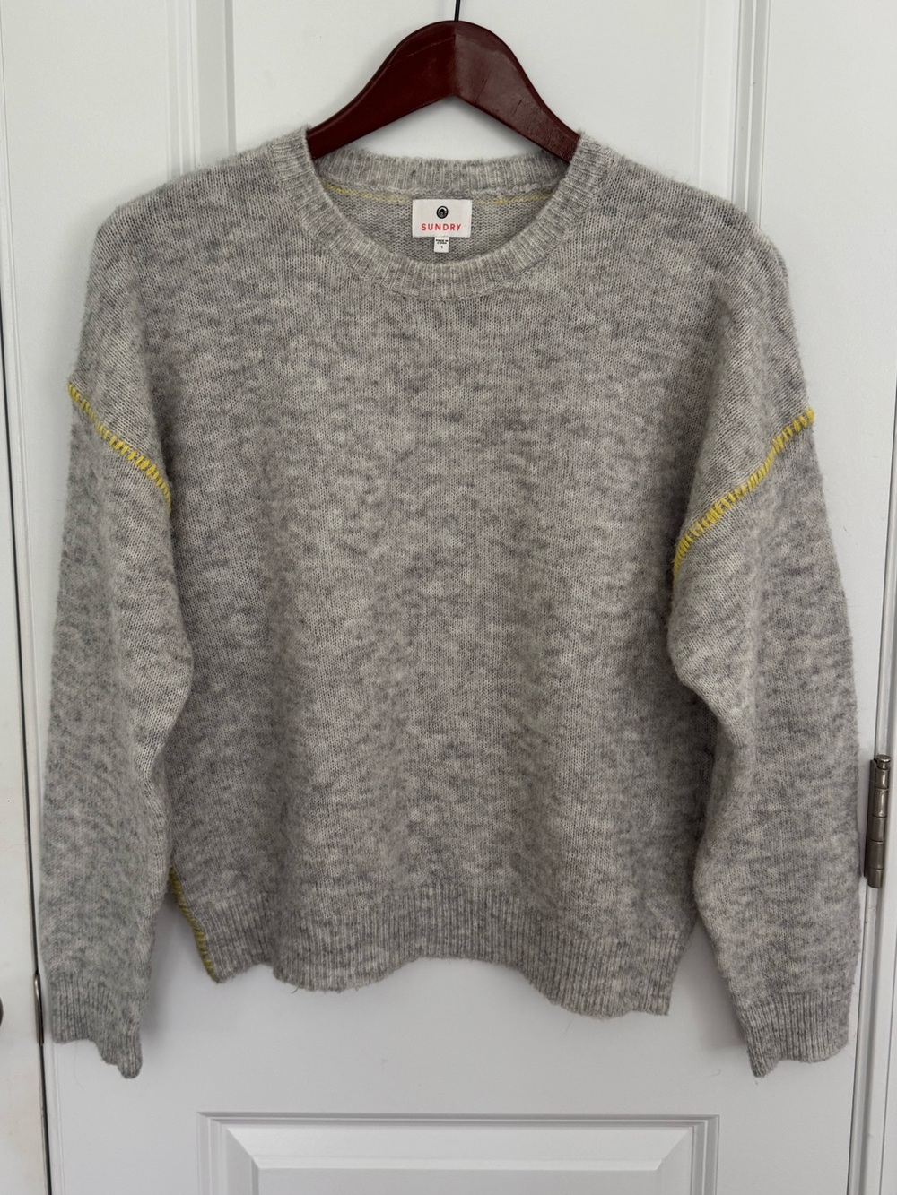 Sundry Baseball Stitch Sweater